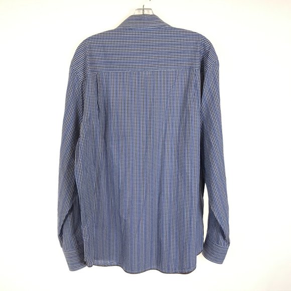 Tommy Bahama Denim Striped Check Button Up Shirt - Picture 4 of 4